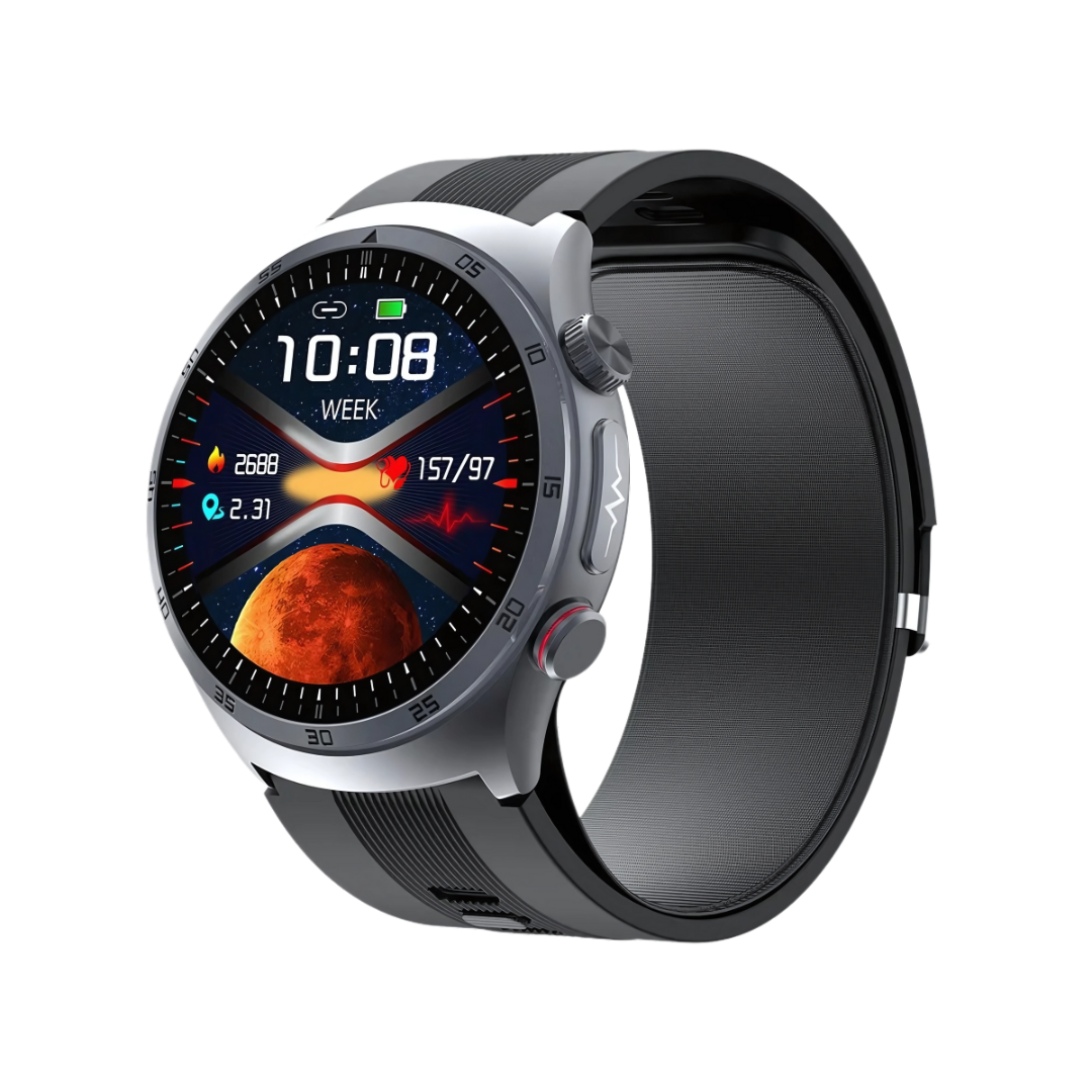 Smart Watch S25 ECG & Blood Pressure Tracker with Air Pump Wristband