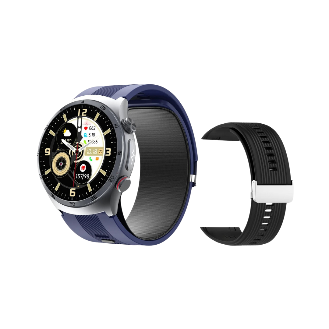 Smart Watch S25 ECG & Blood Pressure Tracker with Air Pump Wristband