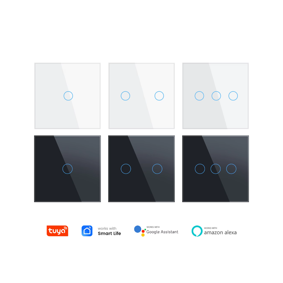 Smart WiFi Wall Hands Free Light Switch No Neutral Wire 8.6X8.6cm