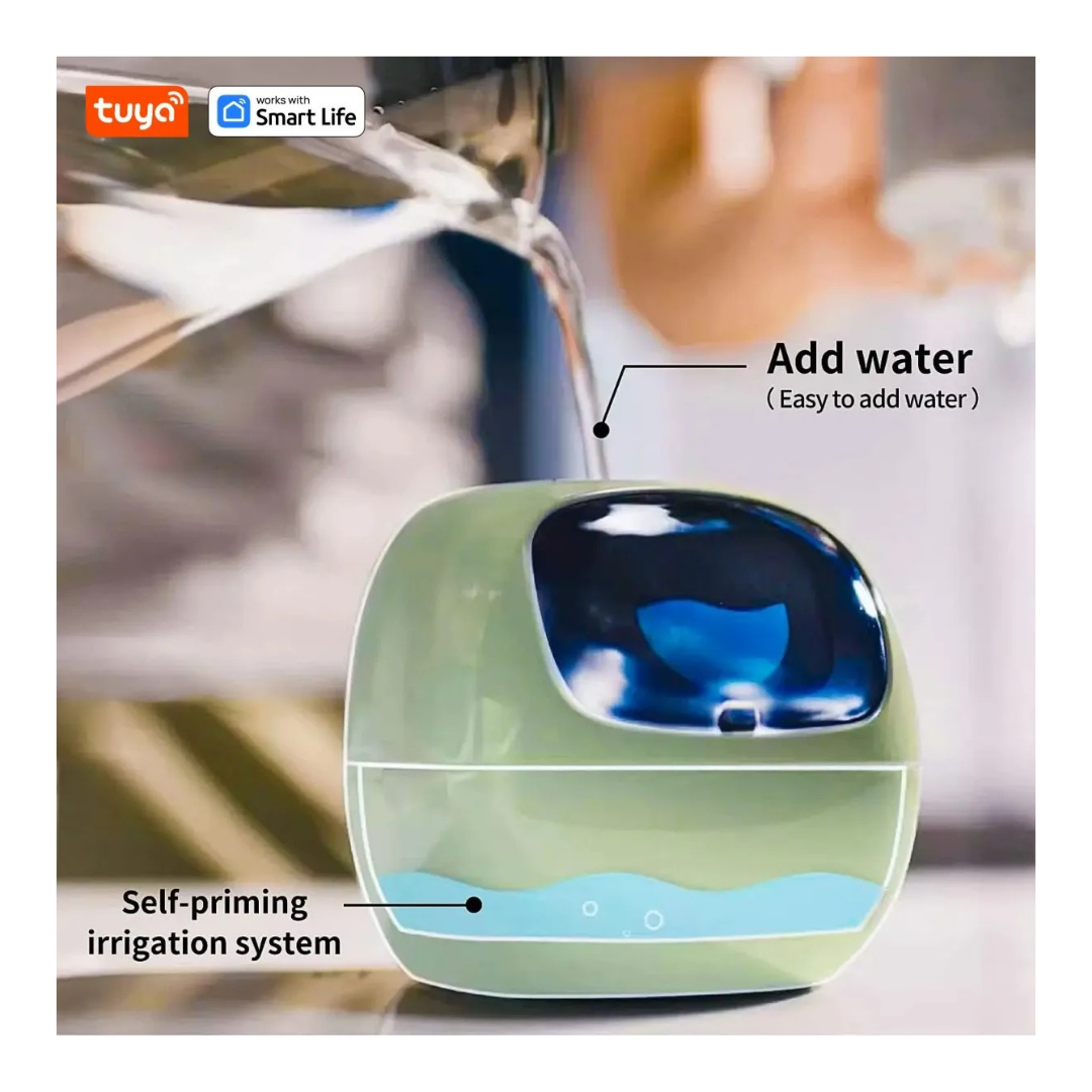 IVY Smart AI Planter | Selbstbewässernder Topf mit Touch-Interaktion und digitaler Anzeige