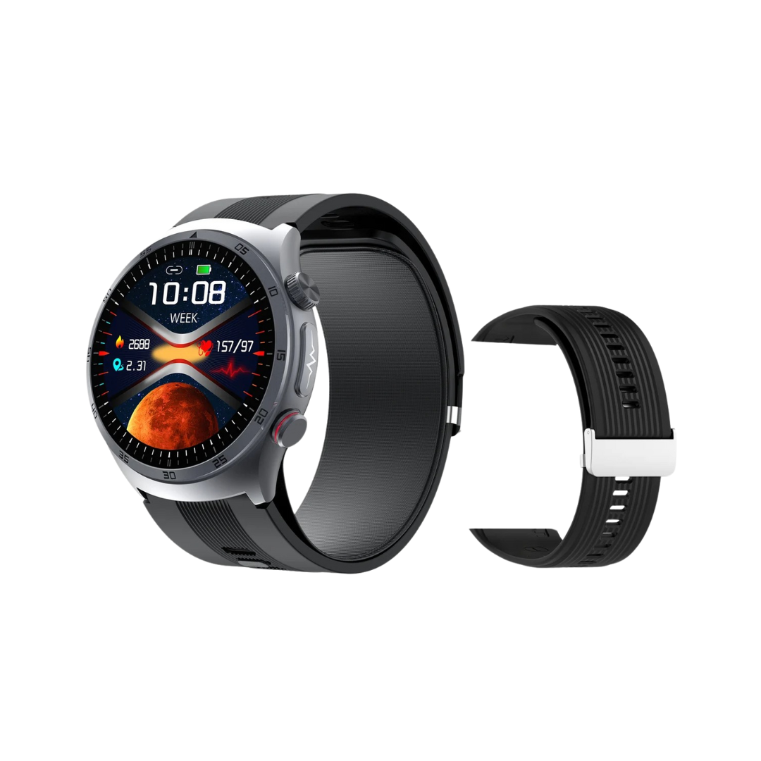 Smart Watch S25 ECG & Blood Pressure Tracker with Air Pump Wristband