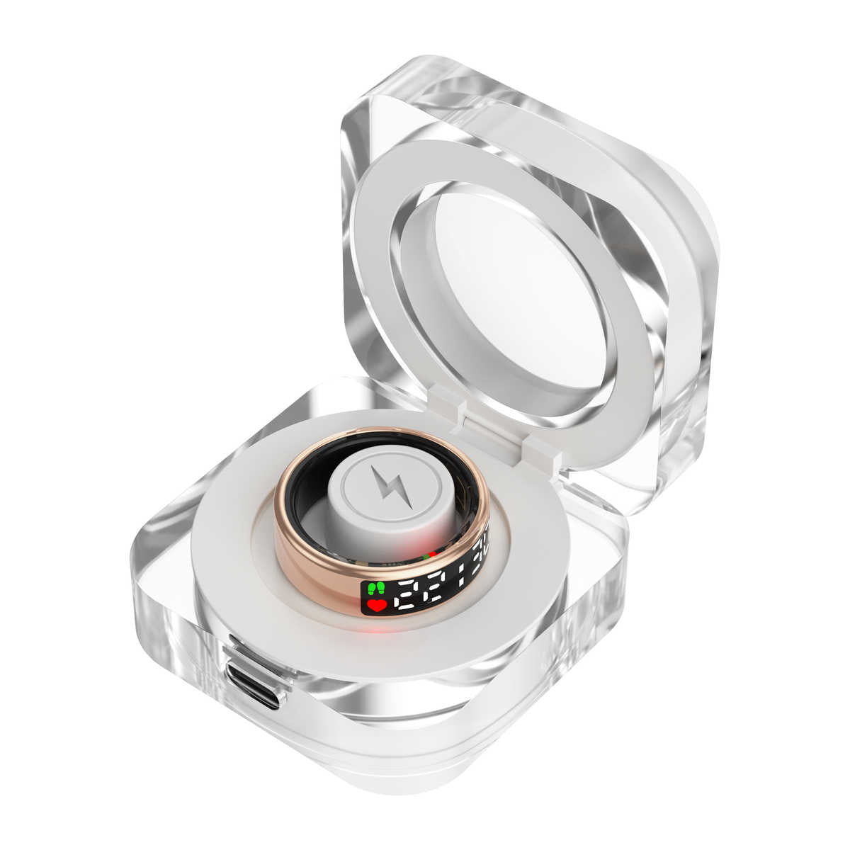 SR08 Smart Heart Health Monitor Ring with Display
