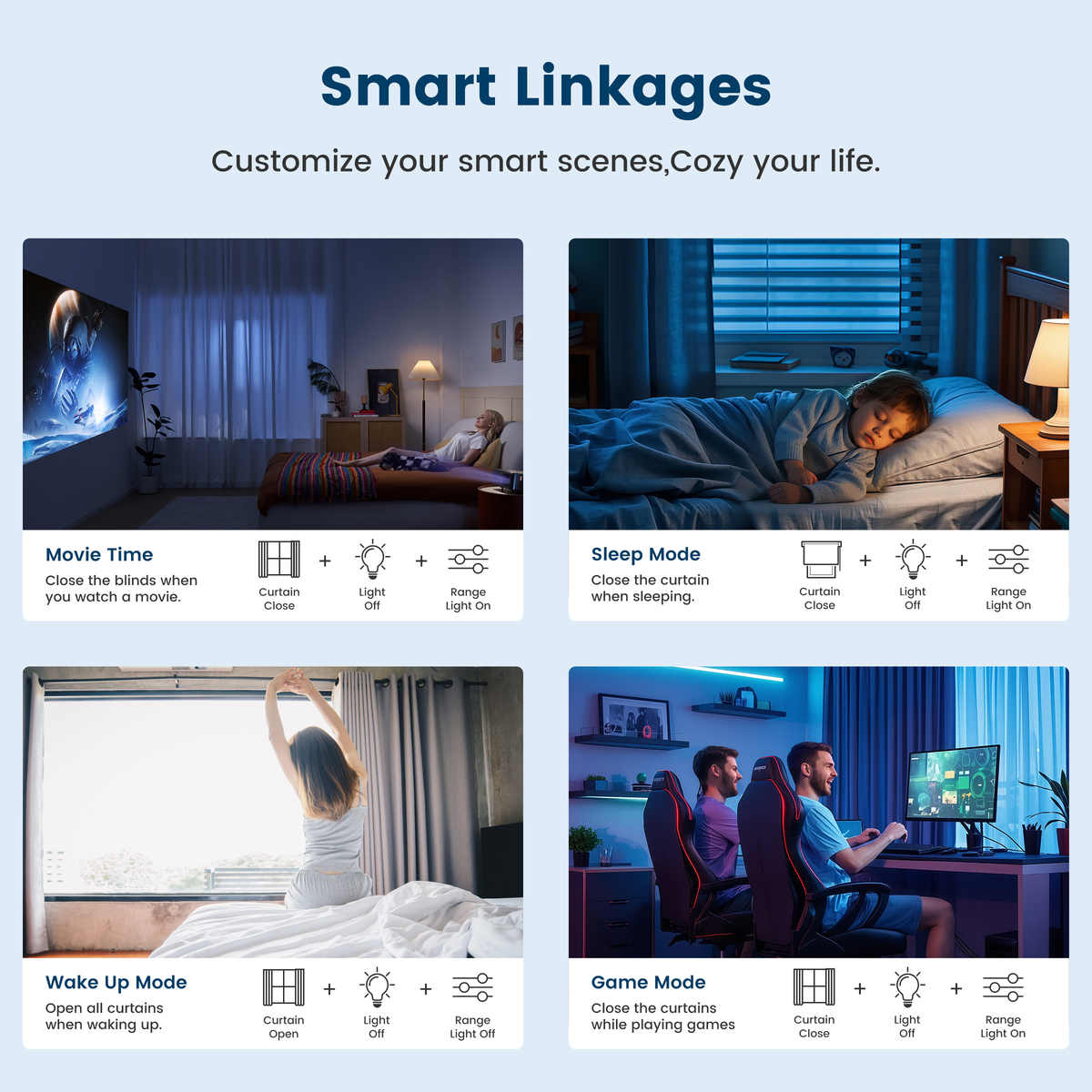 Smart Life Alexa Silent Remote Intelligent Curtain Opener