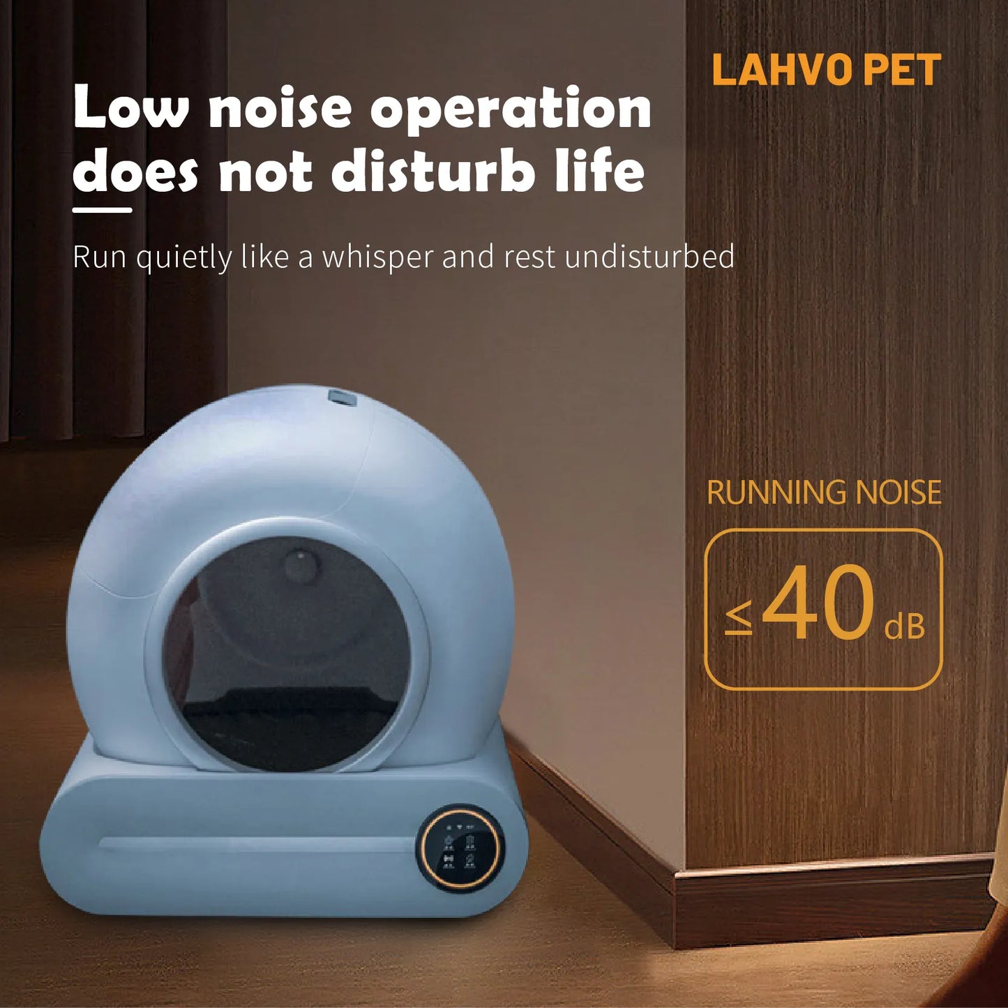 Intelligente selbstreinigende Katzentoilette mit App-Steuerung