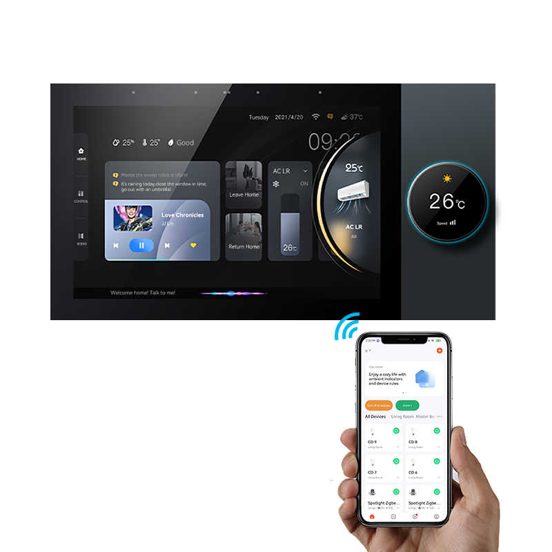 7" Tuya Smart Home Control Panel IPS WiFi Music Panel with Speakers