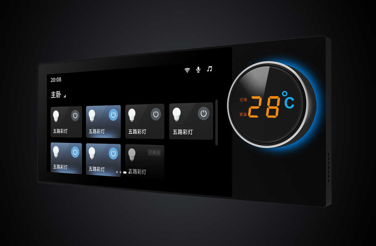 Multifunctional 6" HD LCD Touch Wall Smart Home Gateway