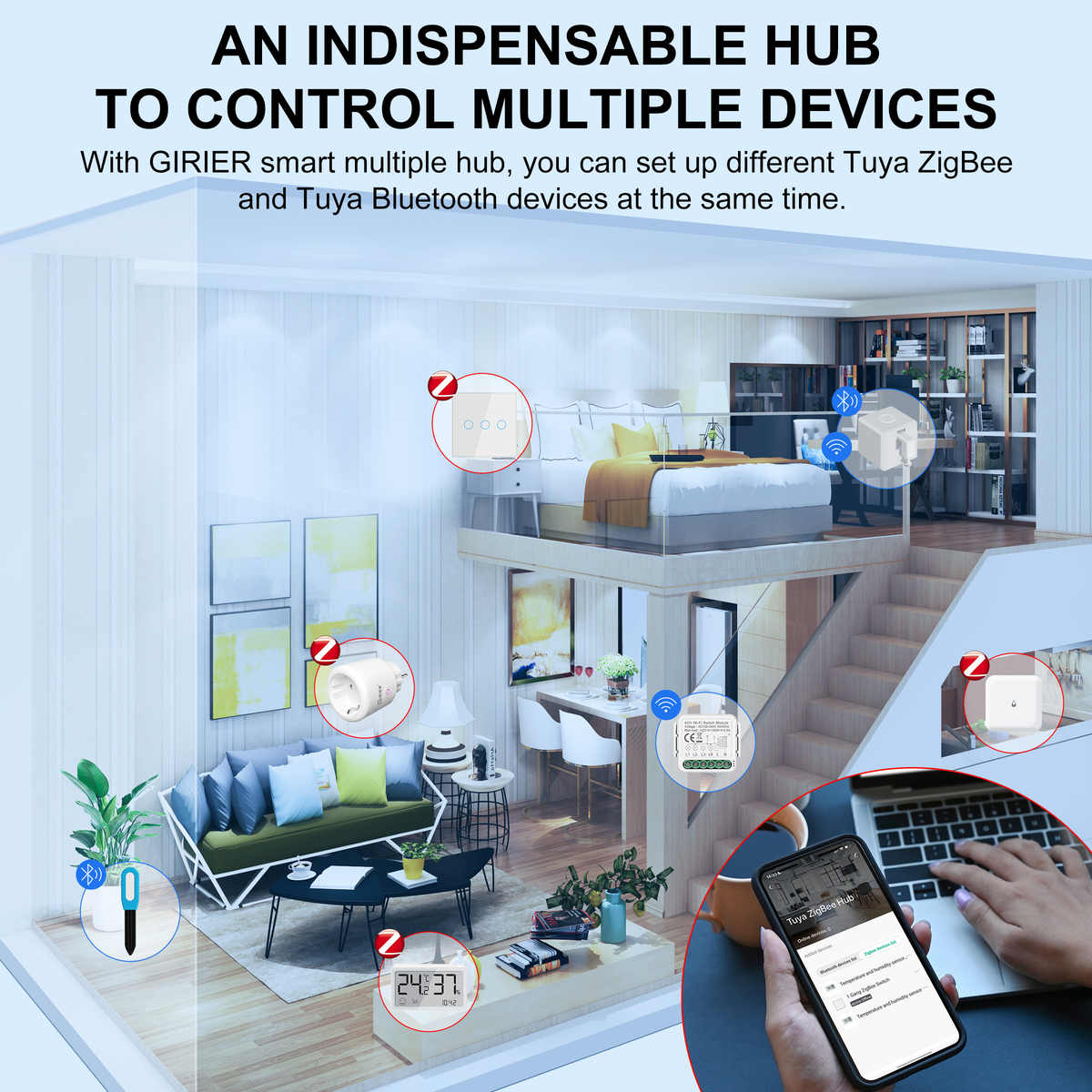 Alexa-Compatible ZigBee Gateway Bridge Hub