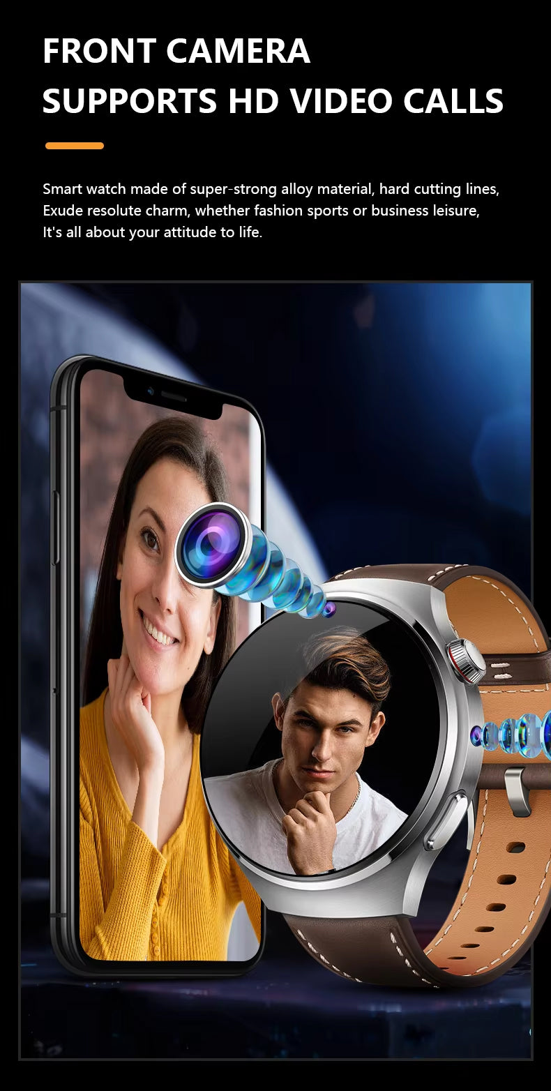 B14 4G AMOLED Health Monitor Smartwatch with Camera