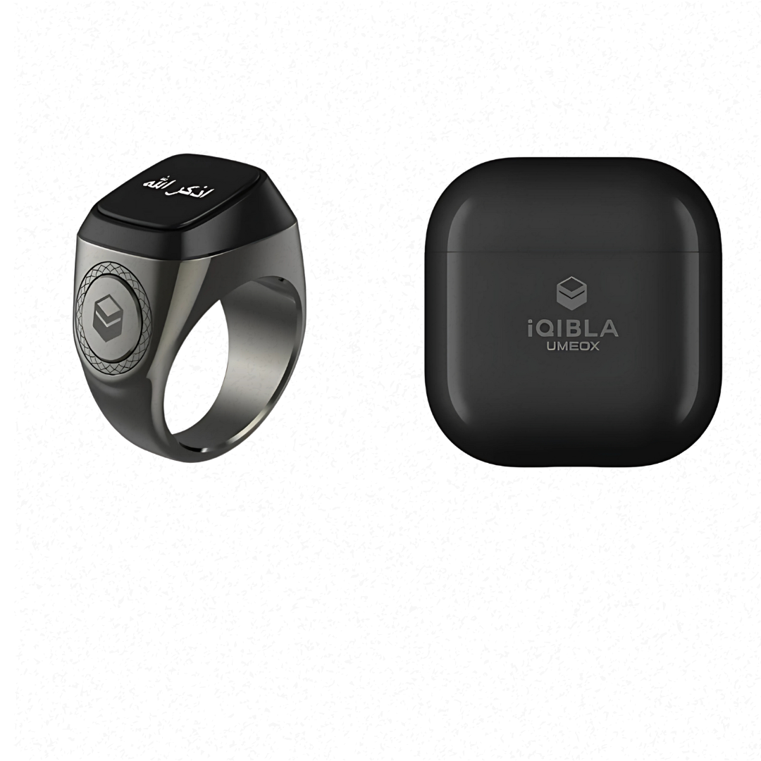IQibla M02 Pro Smart Digital Tasbeeh Ring Zikr-teller met oplaadcase
