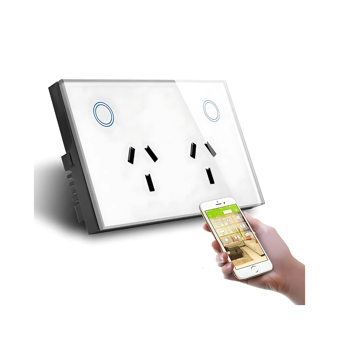 Smart WiFi Wall 2-Socket with USB Charger