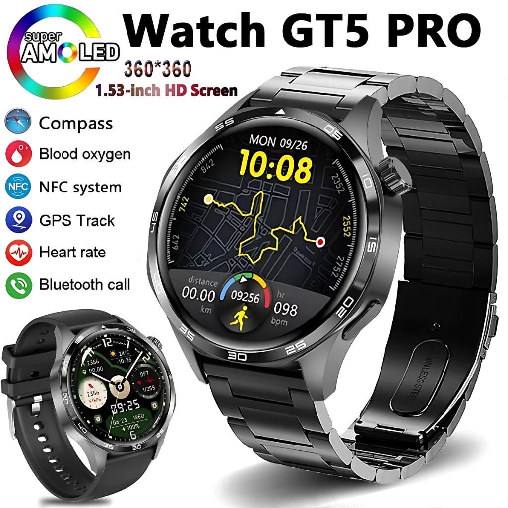 NFC AMOLED Men’s Smartwatch 5 PRO