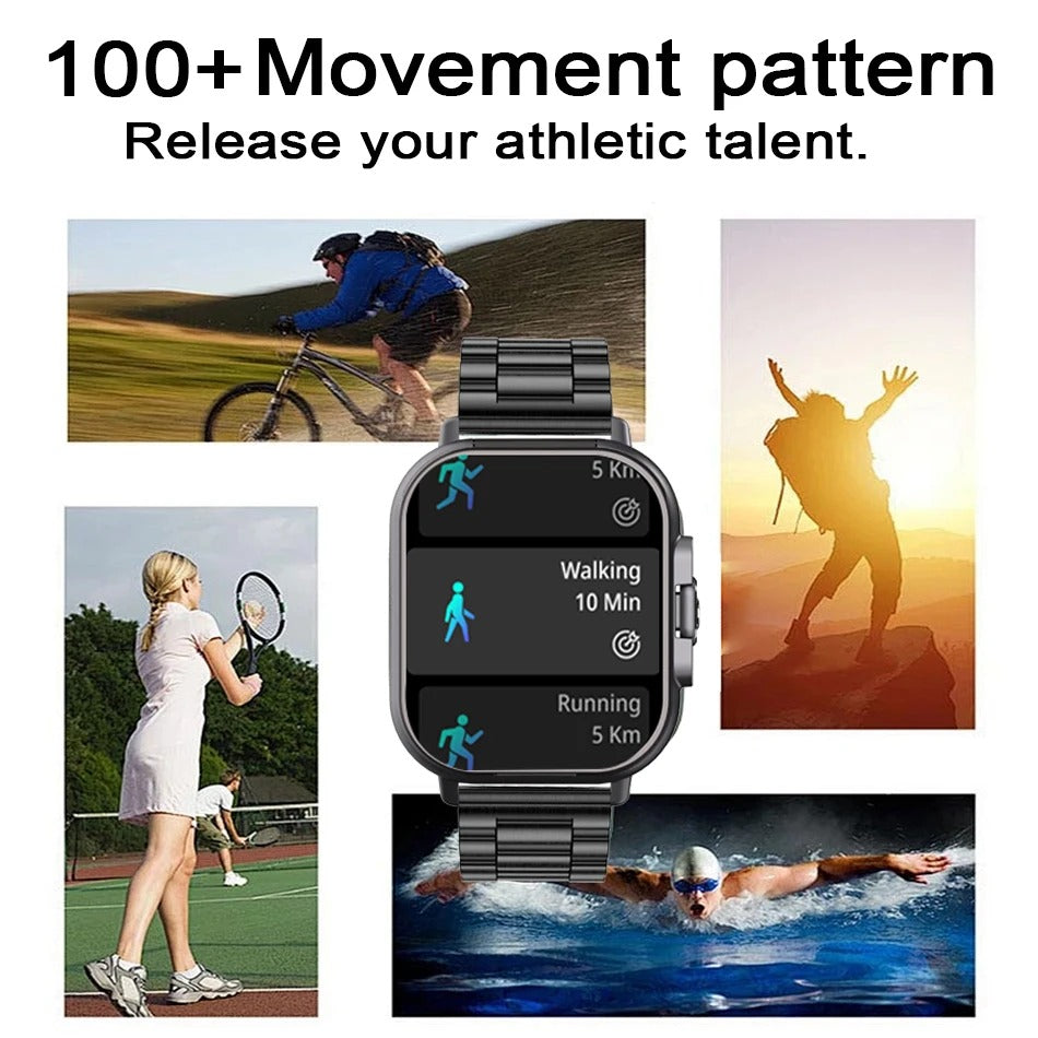 Smart Watch Oxygen Heart Rate Fitness Tracker with Bluetooth Earbuds