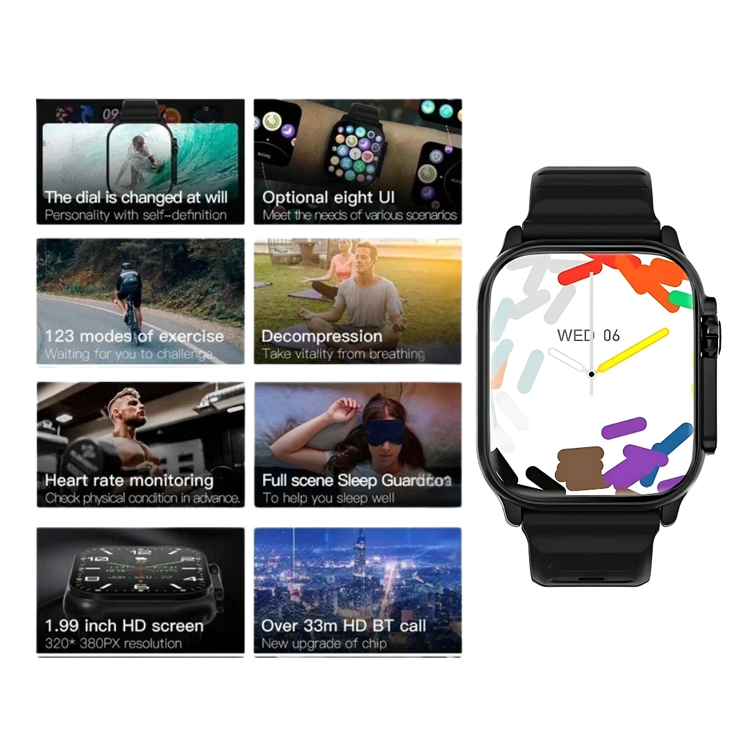 Ultra Health & Fitness Tracker Bluetooth Calling Smartwatch