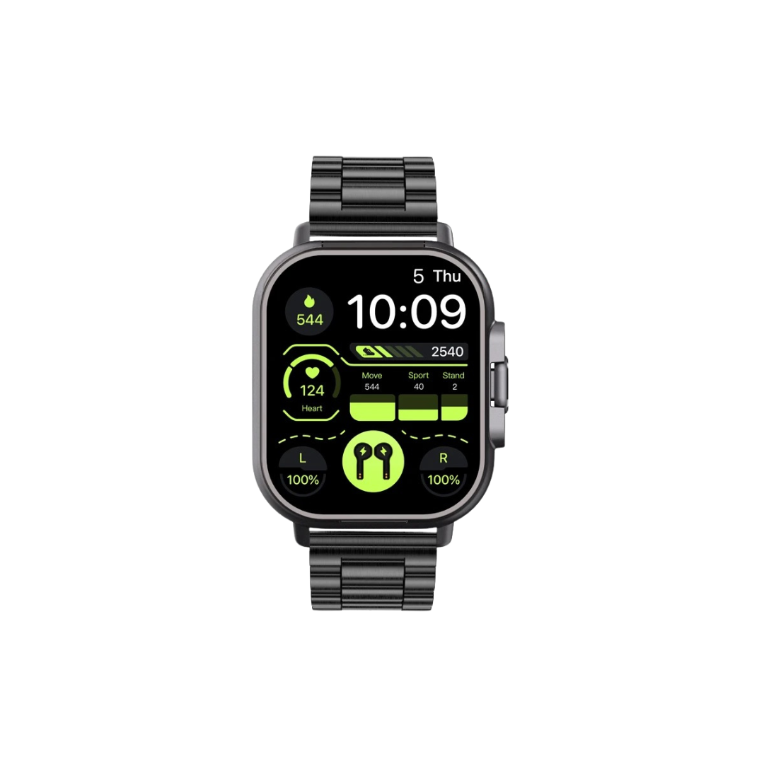 Smart Watch Oxygen Heart Rate Fitness Tracker with Bluetooth Earbuds