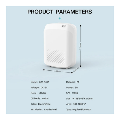 Smart Aroma Diffuser Bluetooth & WiFi Essential Oil Scent
