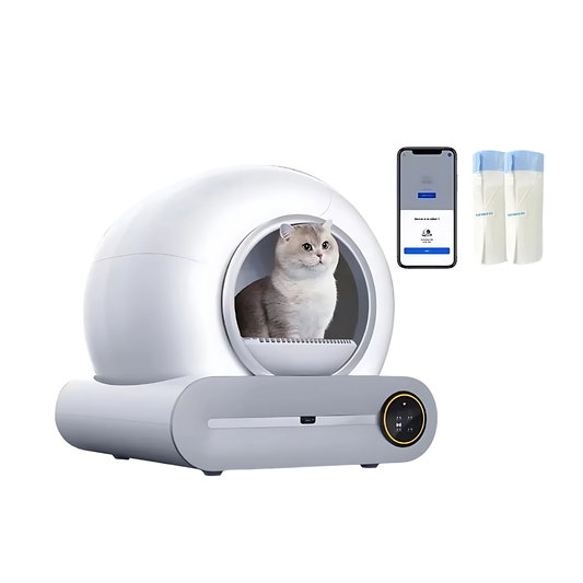 Intelligente selbstreinigende Katzentoilette mit App-Steuerung