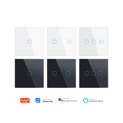 Smart WiFi Wall Hands Free Light Switch No Neutral Wire 8.6X8.6cm