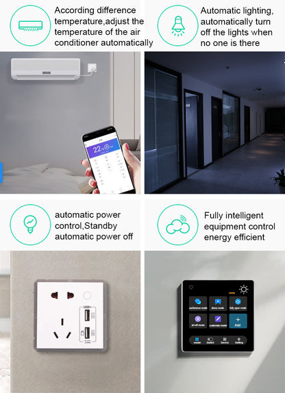 Built-in Alexa Smart Light Curtain Home Panel Control