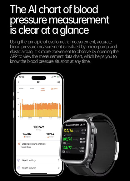 TK66 AMOLED Medical Grade Tracking Smartwatch
