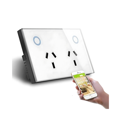 Smart WiFi Wall 2-Socket with USB Charger