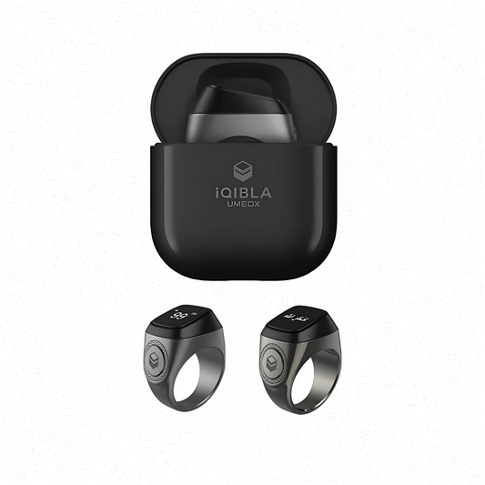 IQibla M02 Pro Smart Digital Tasbeeh Ring Zikr Zähler mit Ladehülle