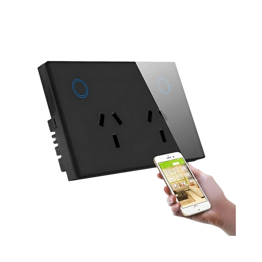 Smart WiFi Wall 2-Socket with USB Charger