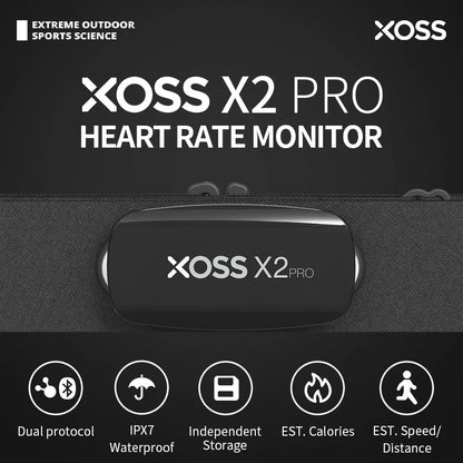 X2 Pro Heart Rate Monitor with Vortex Sensor Chest Strap