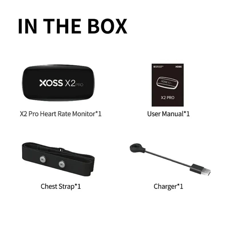 X2 Pro Heart Rate Monitor Chest Strap Bluetooth Fitness Tracker